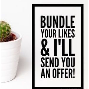 Bundle what you like, I will make you an offer